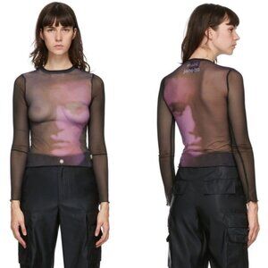 Heaven by Marc Jacobs Duval Mesh Long Sleeve T-Shirt XS